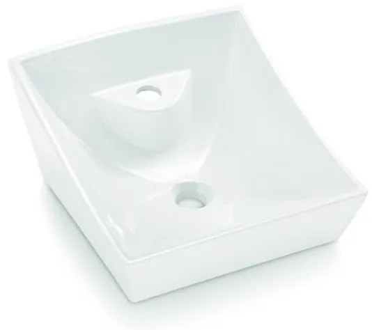 Bathco 4002 - Umywalka nablatowa SORIA 40x41 cm porcelana/biała