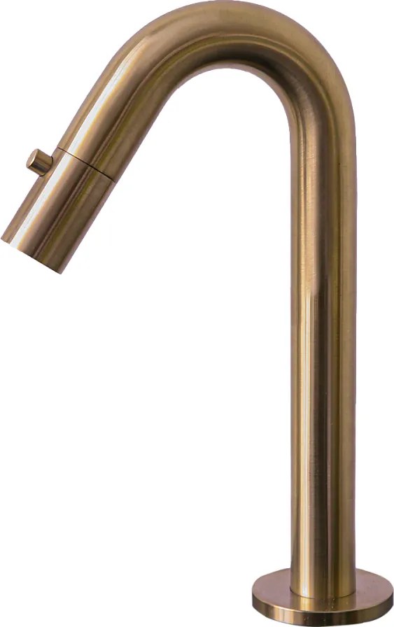 Indus bateria umywalkowa ze szczotkowana miedź zimna woda