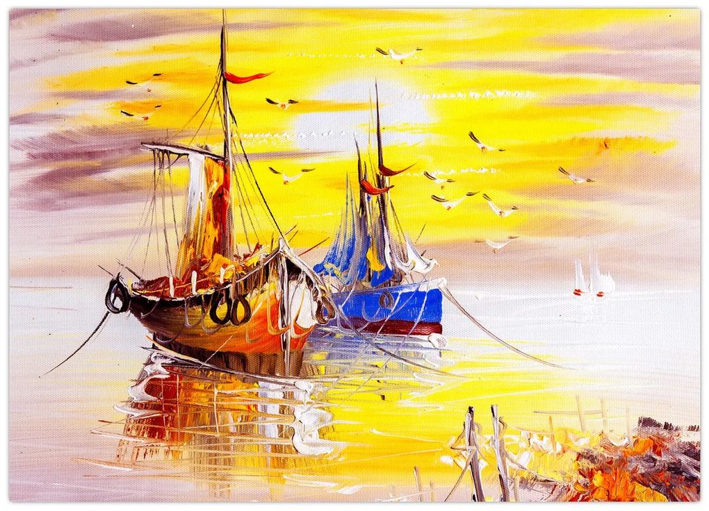 Obraz - Obraz statku (70x50 cm)