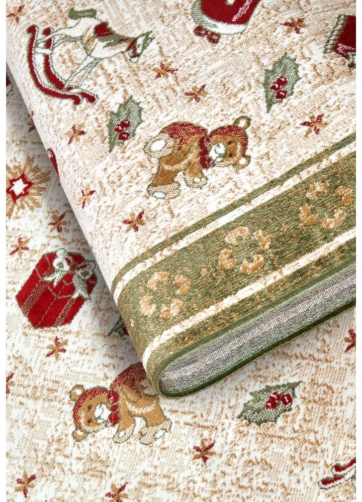Zielony dywan z mieszanki bawełny ze świątecznym motywem 160x230 cm Toy's Delight Green Christmas – Villeroy&amp;Boch