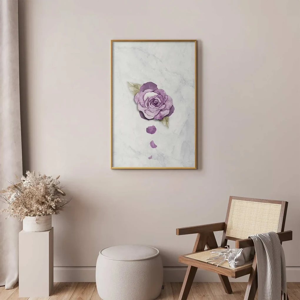 Plakat Kres wiosny 60x90 cm z ramą złotą bez marginesu ARTGEIST B