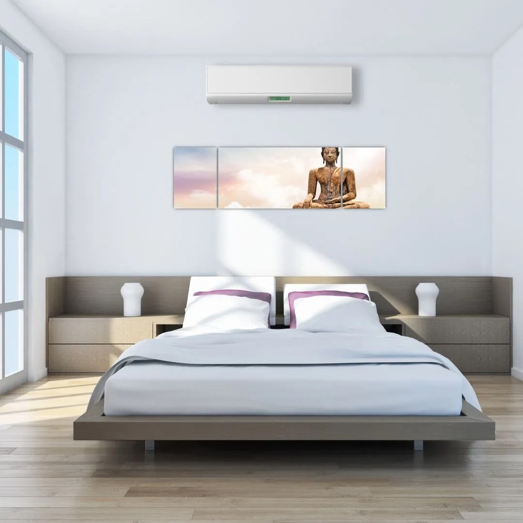 Obraz - Budda nadzorujący ziemię (170x50 cm)