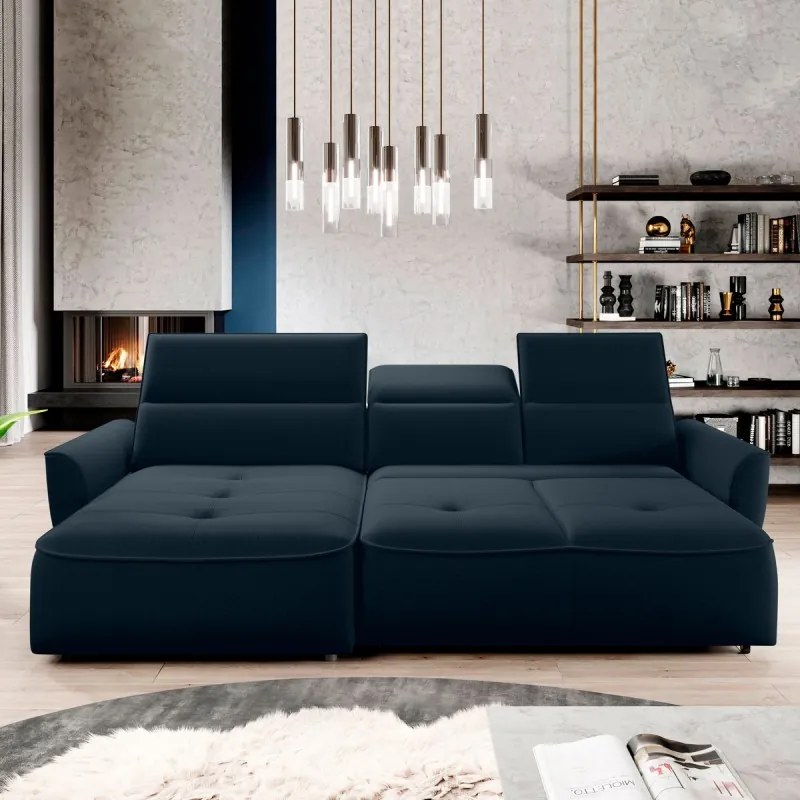 Narożnik MURILLO S Mini z elektryczną regulacją siedziska Lewostronny w tkaninie VOGUE 13 WERSAL