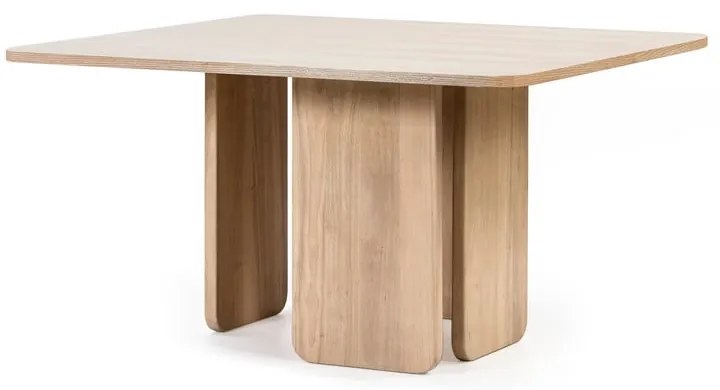 Stół do jadalni w dekorze drewna jesionowego Teulat Arq, 137x137 cm