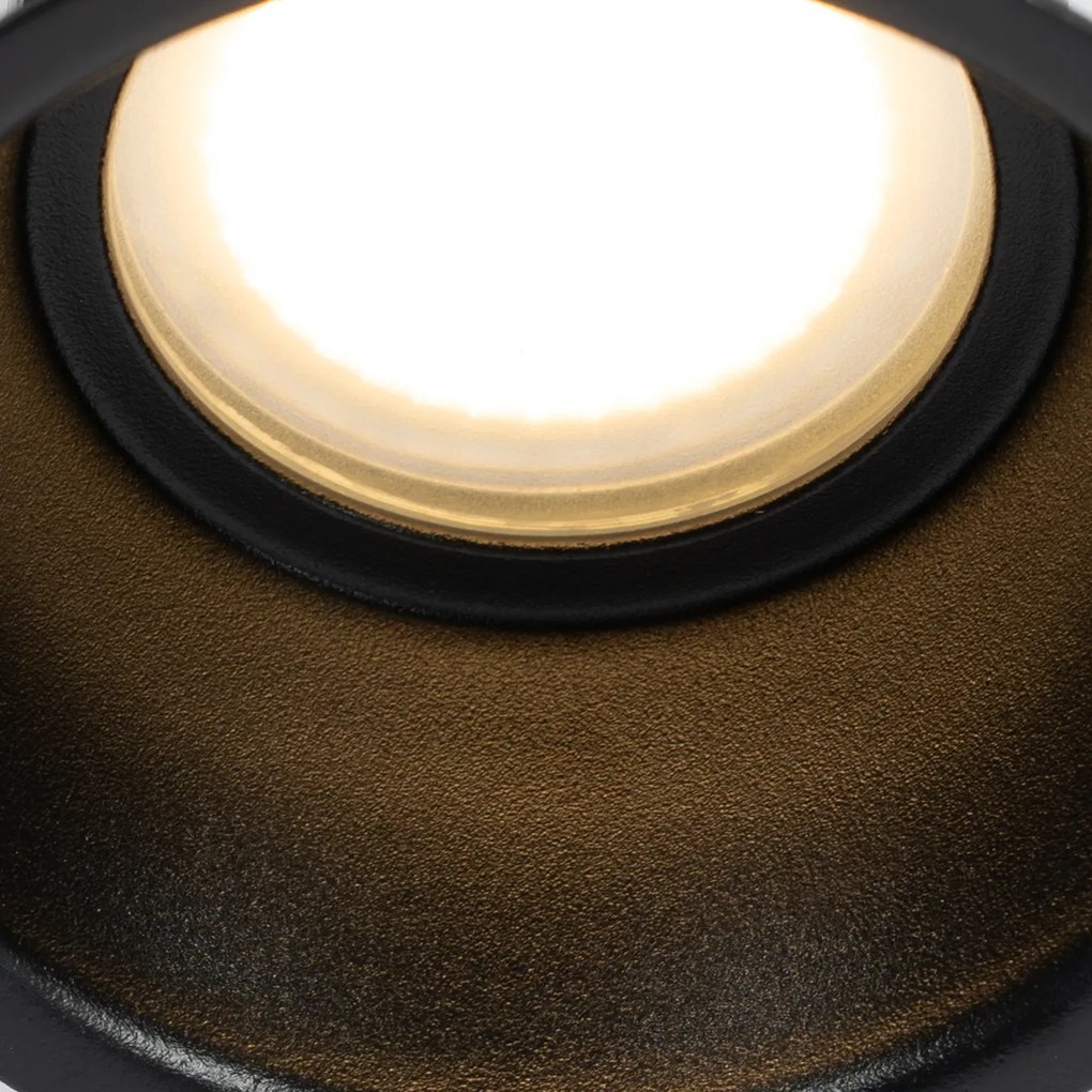 Zestaw 6 czarnych opraw LED GU10 50 mm IP44 - Dept Nowoczesny Oswietlenie wewnetrzne
