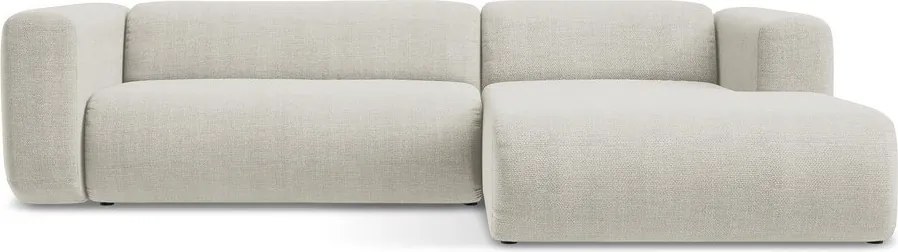 Beżowy narożnik (prawostronny/z szezlongiem) Ekahi – Makamii