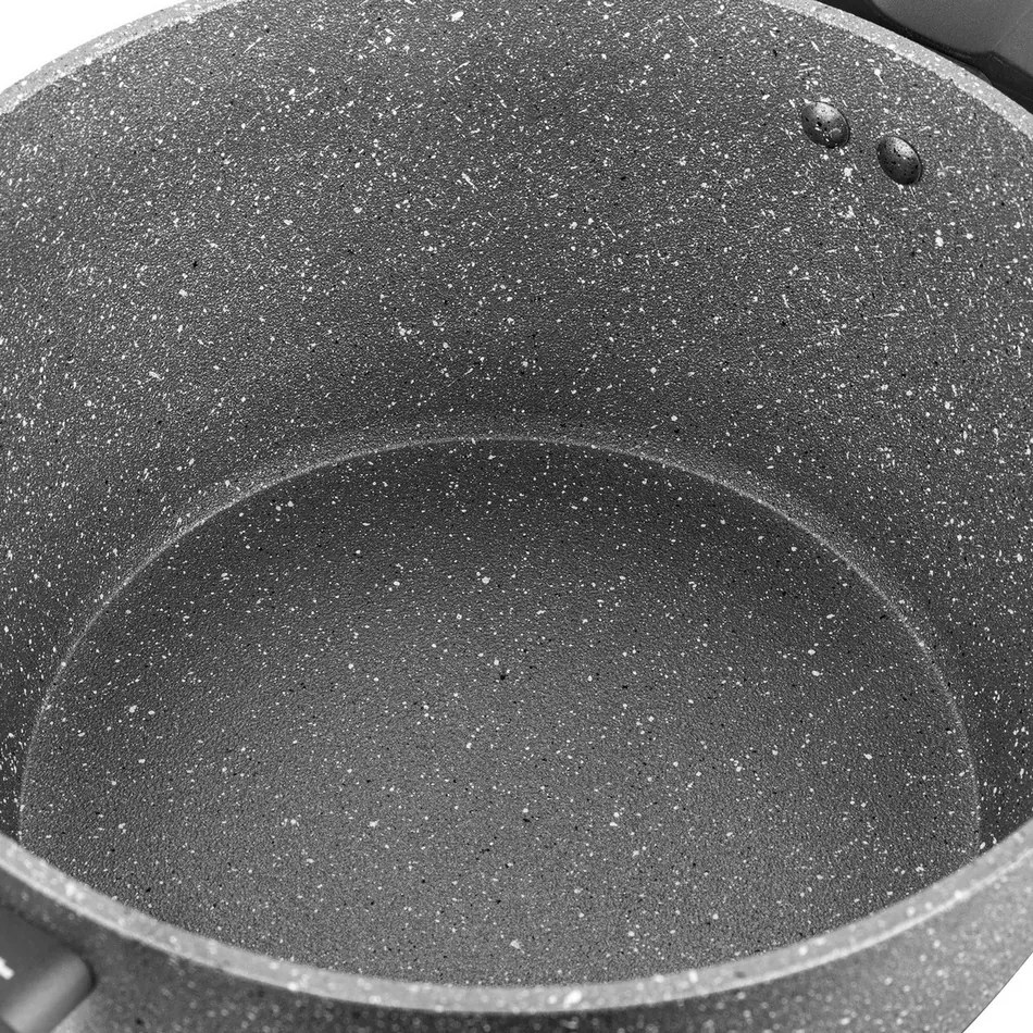 Florina Garnek z pokrywką Lava Stone MG, 24 cm, 4 l, szary, śred. 24 cm