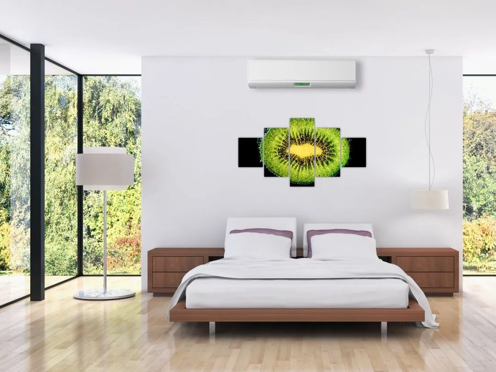 Obraz - szczegół kiwi w wodzie (125x70 cm)