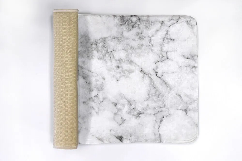 Dywanik łazienkowy Dywanik łazienkowy Biały marmur