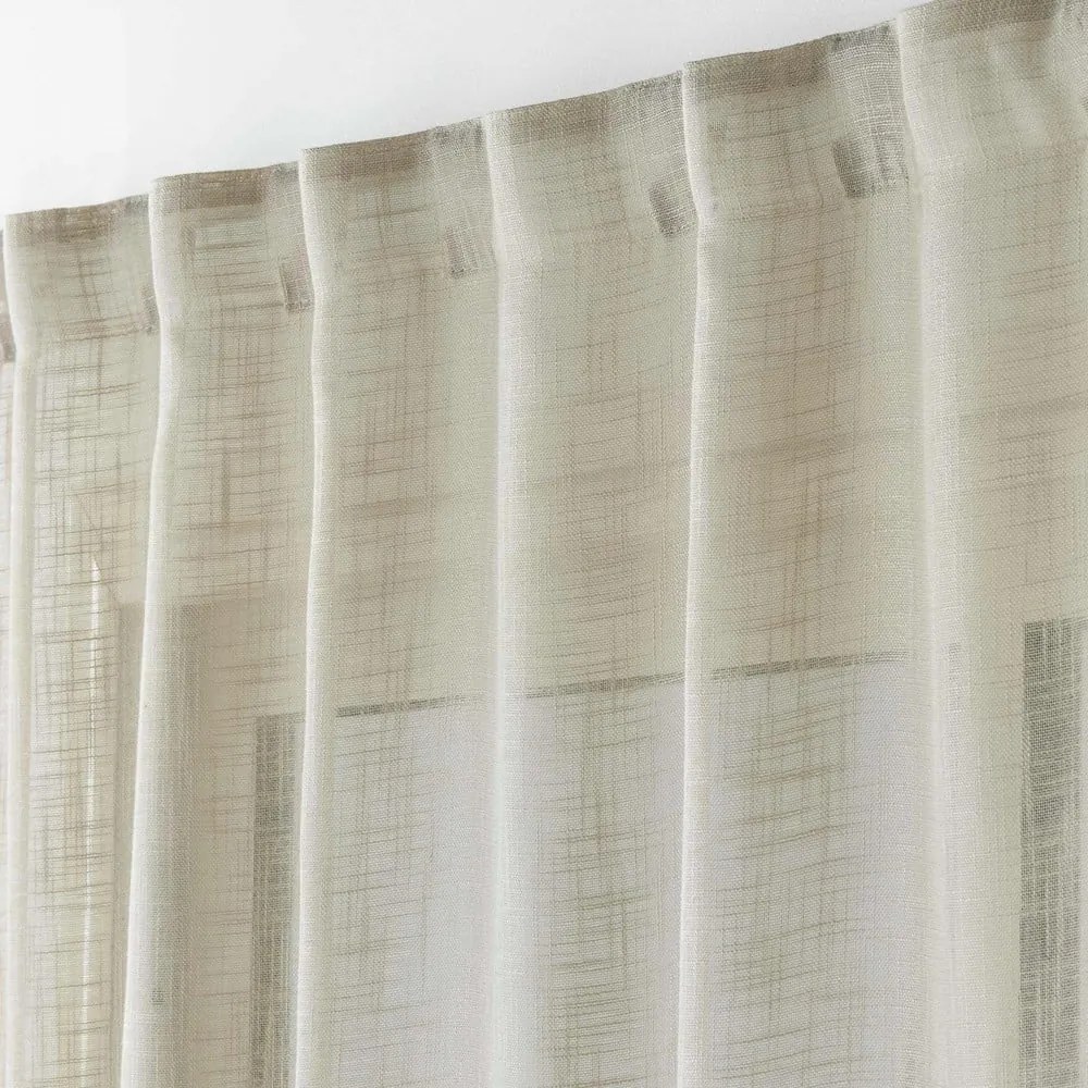 Brązowa firanka 140x240 cm Haltona – douceur d'intérieur
