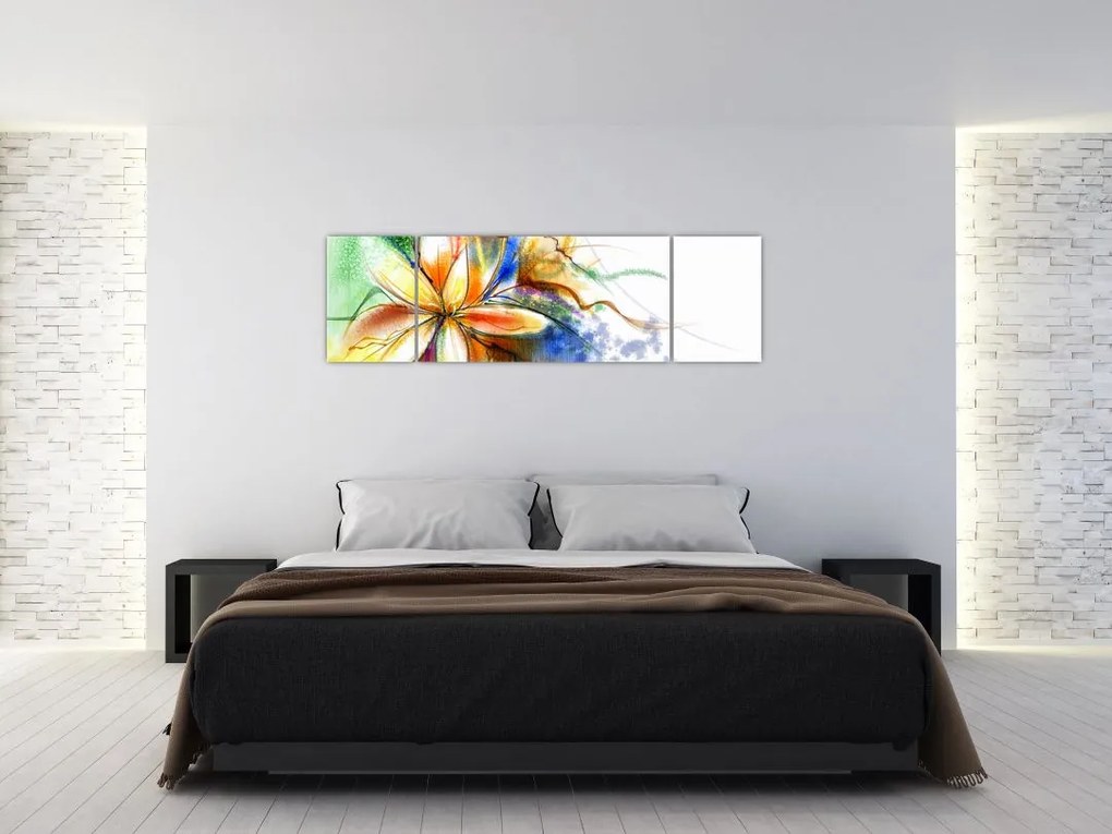 Obraz - Kwiat (170x50 cm)