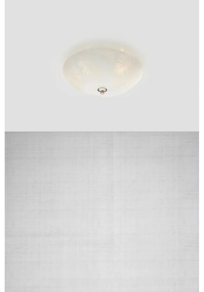 Biała lampa sufitowa ze szklanym kloszem ø 43 cm Blad – Markslöjd