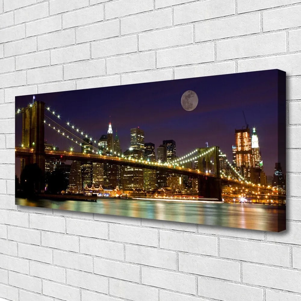 Obraz na płótnie Perspektywa Nowoczesnego Mostu