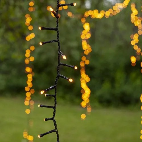 Klimatyczne lampki LED choinkowe w ciepłym kolorze