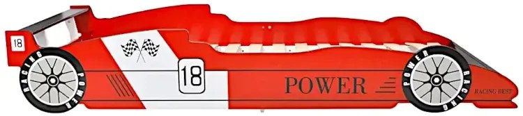 Czerwone łóżko dziecięce w kształcie auta B1-S05