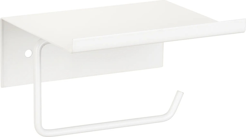 Metalowy uchwyt na papier z półeczką DESULO