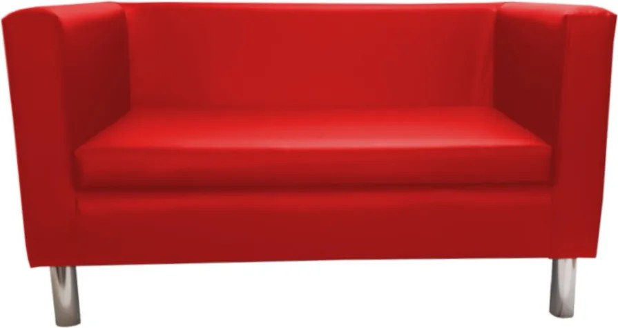 Sofa Monaco : Kolor nogi - Chrom, Kolor tkaniny - EKO-SKÓRA - 15D, Typ tkaniny - Eko-skóra , Wysokość nogi - 15 cm