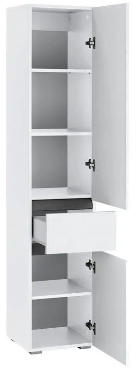 Biała szafka łazienkowa Støraa Wisla, 38x180 cm