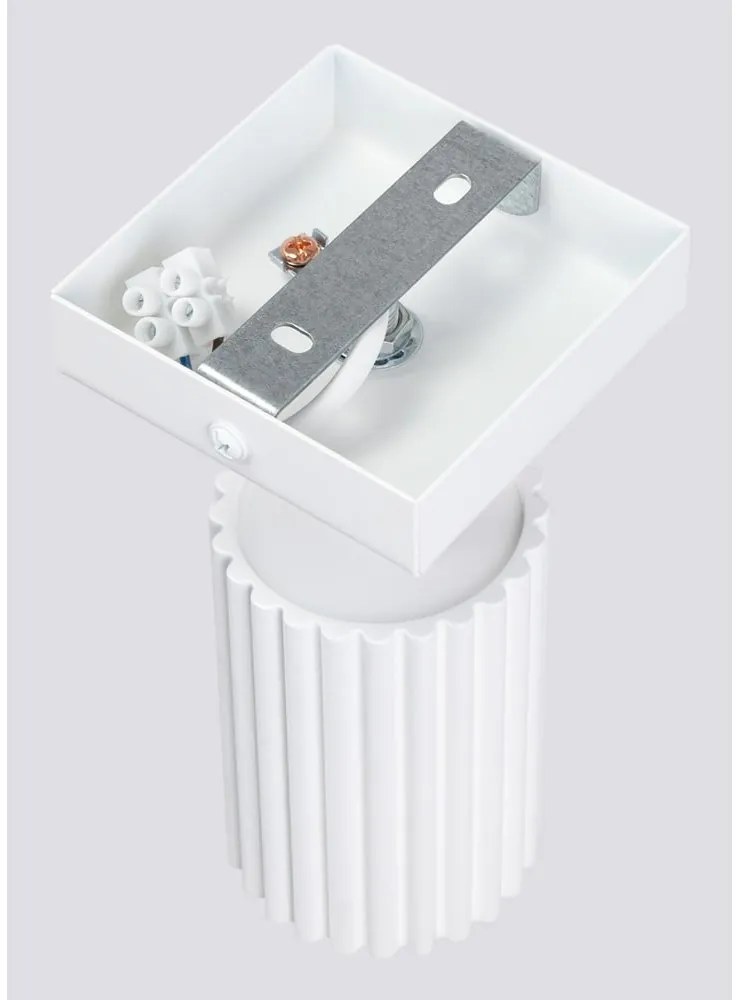 Biała lampa punktowa 8x16 cm Gleam – Sollux