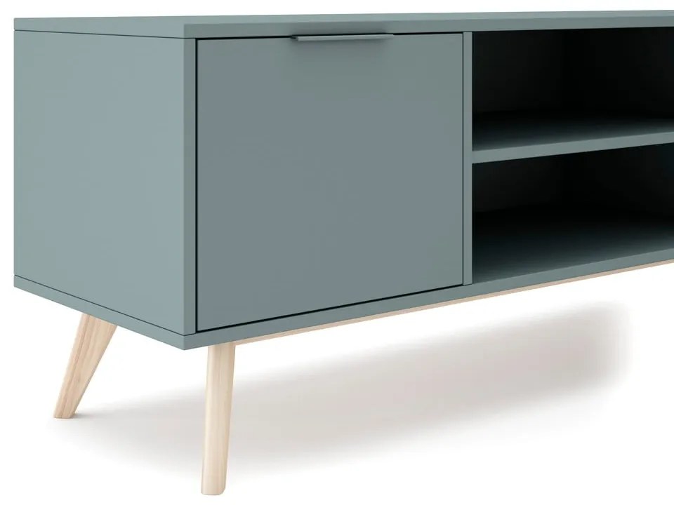 Szarozielona szafka pod TV 140x53x40 cm Pisco – Marckeric