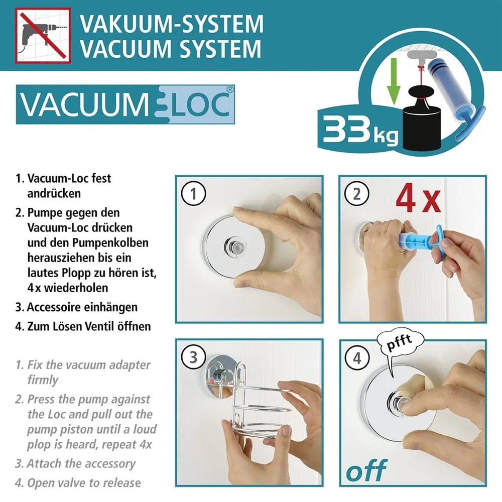 Czarny uchwyt na papier toaletowy Wenko Vacuum-Loc® Milazzo