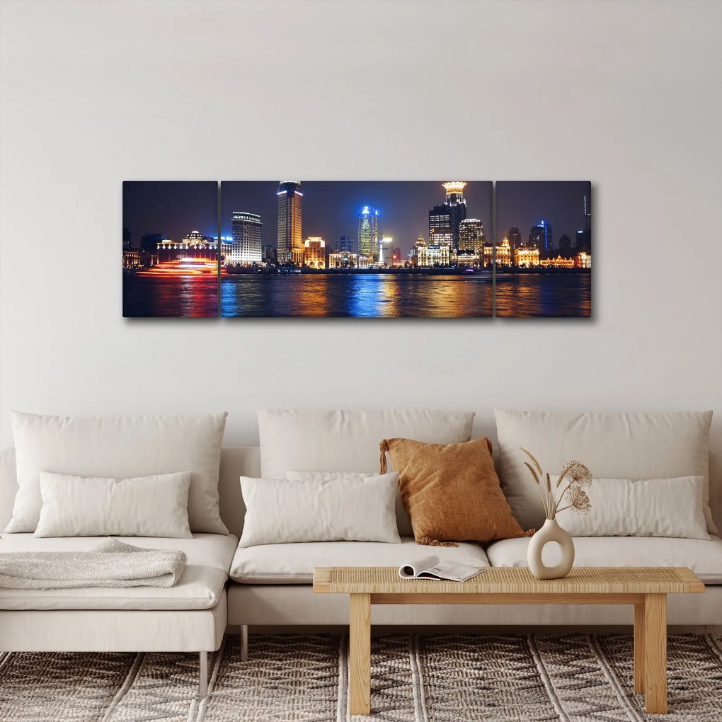 Obraz - Refleksy nocy (170x50 cm)