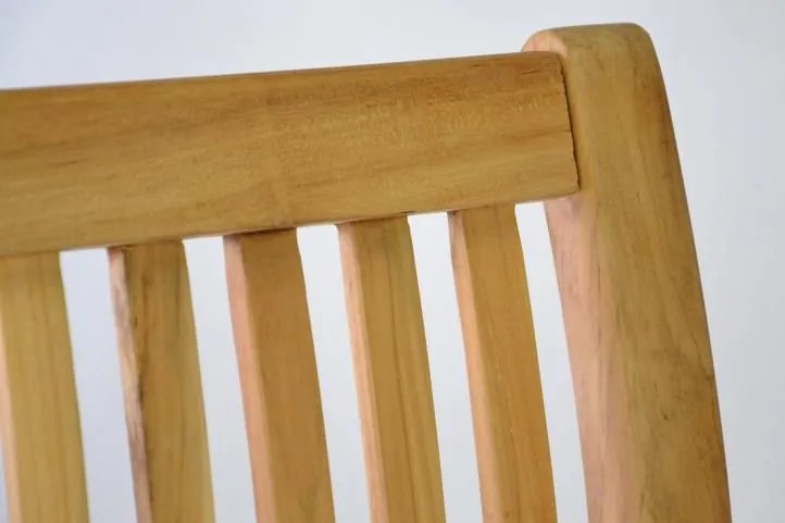 Ławka ogrodowa teak 180 cm 3-osobowa, naturalne wykonanie