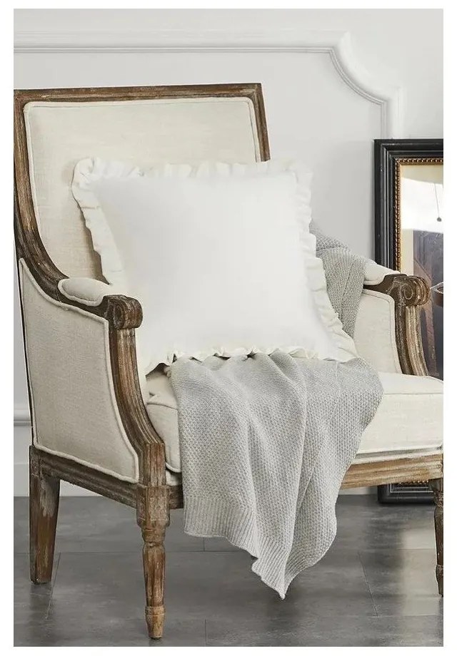 Poszewka na poduszkę z mieszanki bawełny 40x40 cm Ruffled – Mila Home