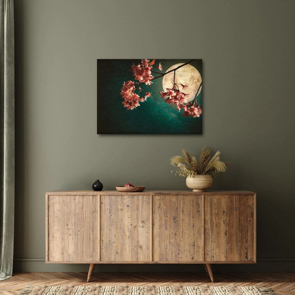 Obraz - Kwiat wiśni podczas pełni (70x50 cm)