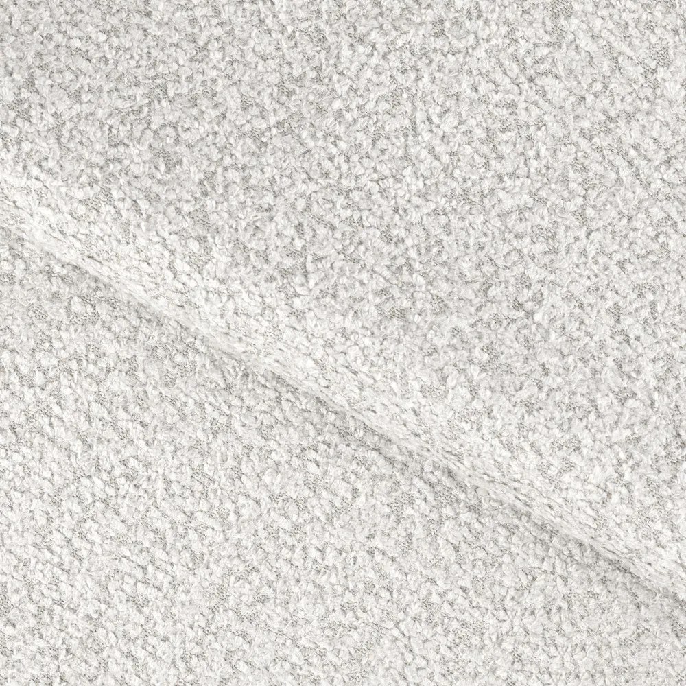 Kremowy rozkładany narożnik z materiału bouclé (lewostronny/z szezlongiem) Blezalt – ELTAP