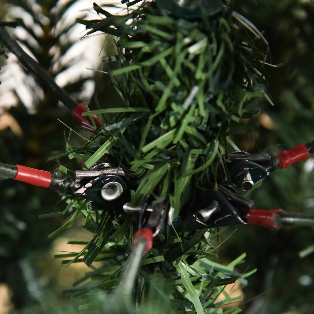 Sztuczna choinka jodła składana i zdejmowana zielony | Aosom.pl