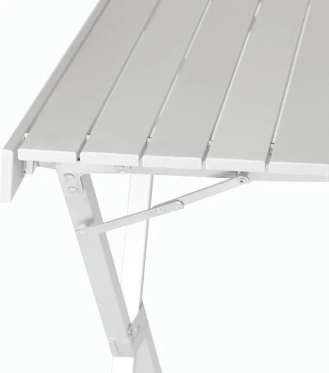 Stół kempingowy z torbą, aluminiowy, szary, 108 x 71 x 72 cm