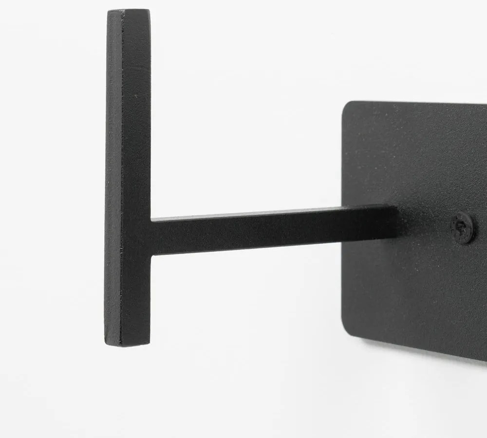 Czarny metalowy wieszak ścienny Chapman – Spinder Design