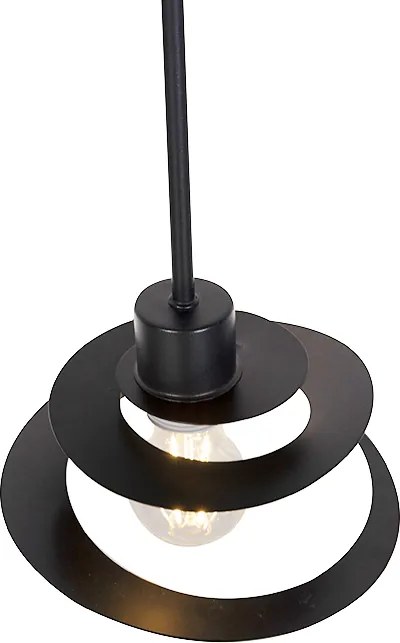 Designerska lampa wisząca z kloszem w kształcie spirali 20 cm - Scroll