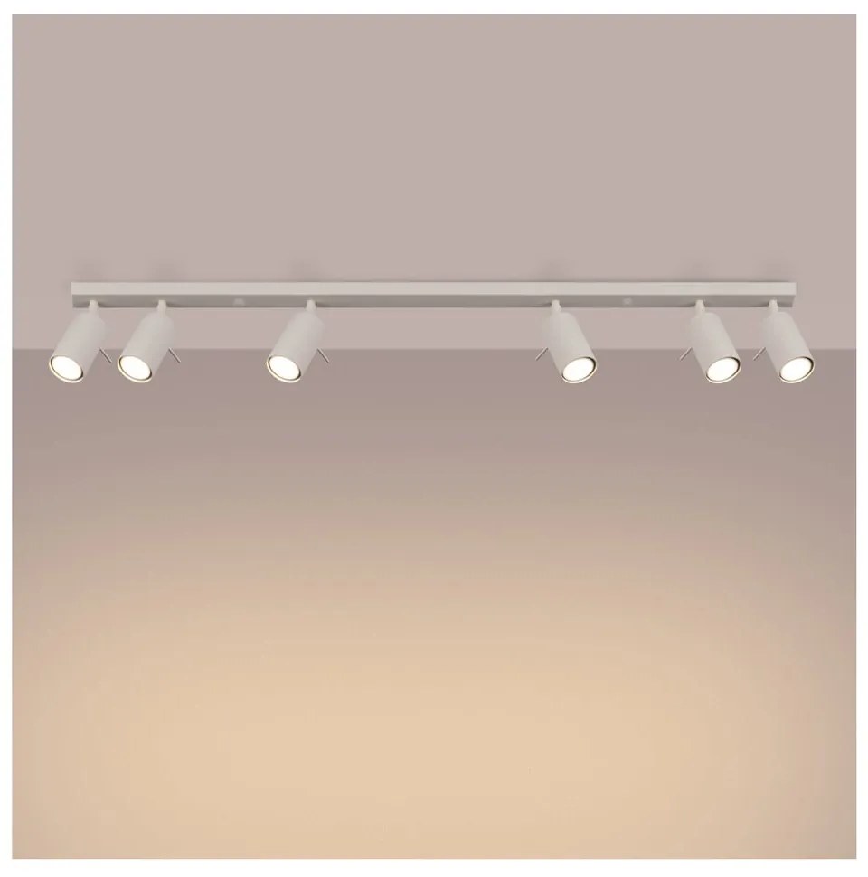 Kremowa lampa sufitowa 6x117 cm Etna – Nice Lamps