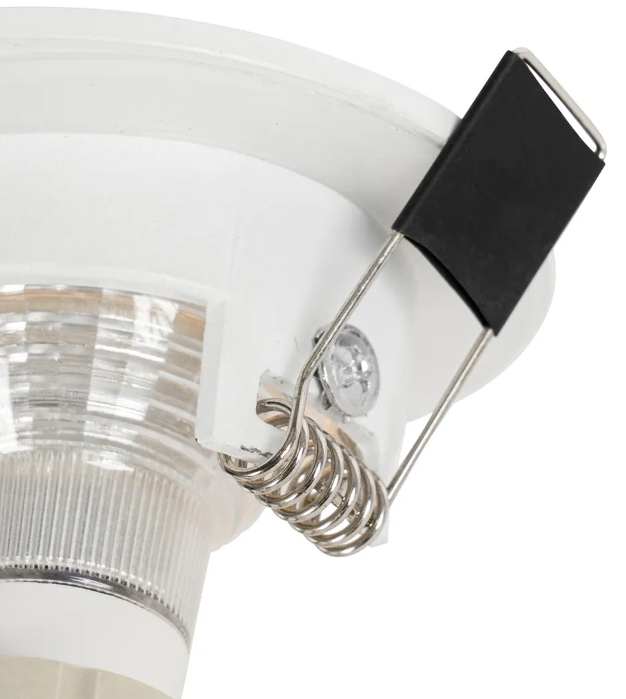 Zestaw 12 białych okrągłych opraw LED GU10 50 mm IP44 - Xena Nowoczesny Oswietlenie wewnetrzne