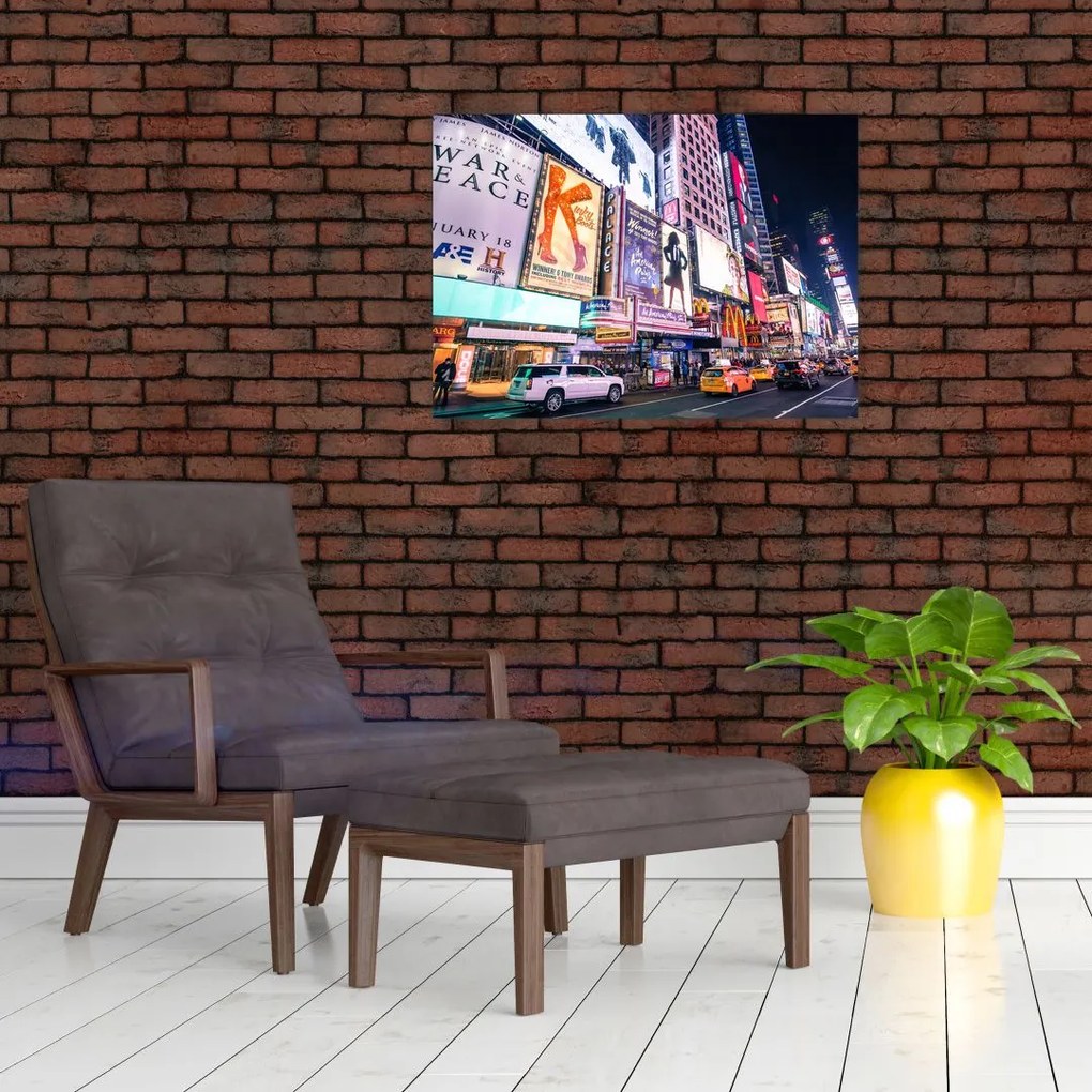Obraz na szkle - New York Theater District (70x50 cm)