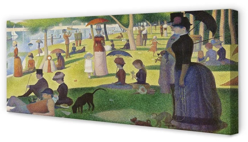 Obraz na płótnie Niedzielne popołudnie na wyspie Grande Jatte - Georges Seurat