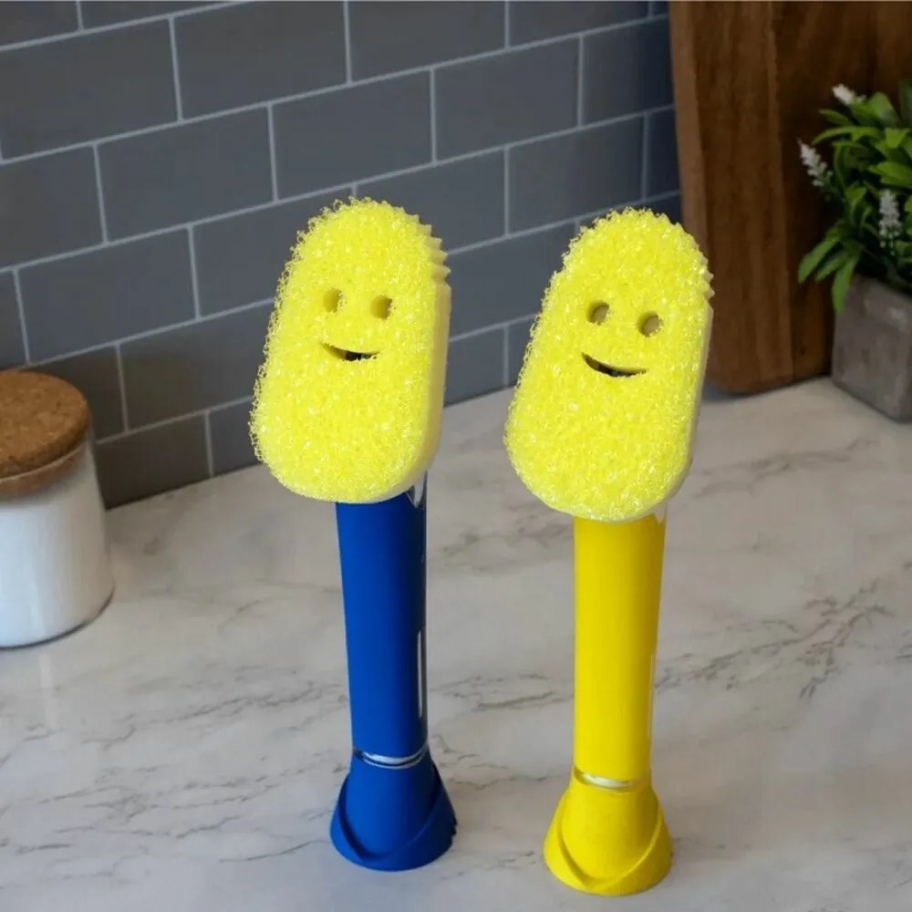 Scrub Daddy Dish Daddy gąbka do mycia naczyń z uchwytem i dozownikiem detergentu