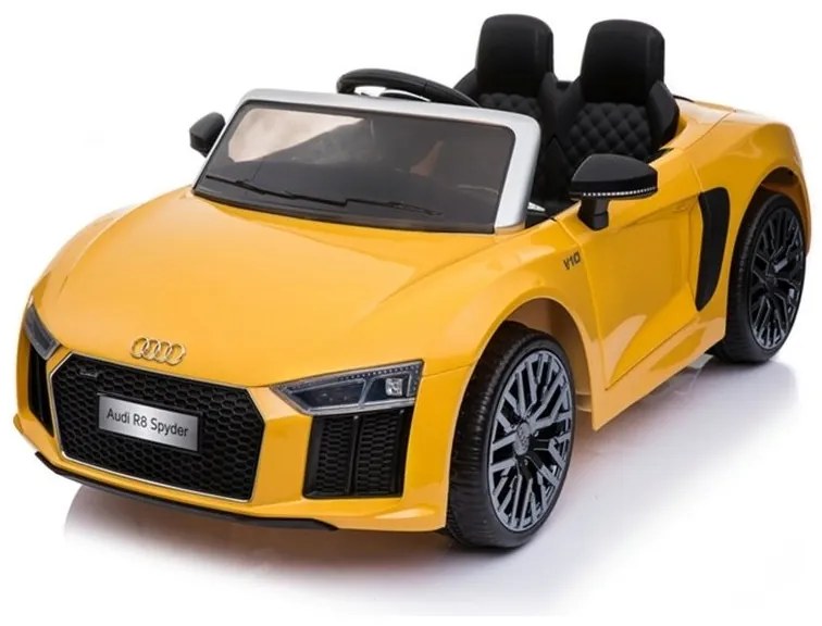 Auto na akumulator audi r8 spyder żółty