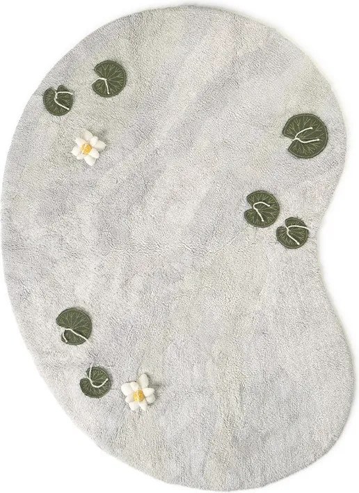 Jasnoszary bawełniany dziecięcy dywan do zabawy 130x170 cm Swan Lake – Lorena Canals