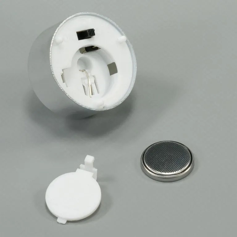 Dekoracyjny zestaw świeczek LED, srebrny, 4 szt