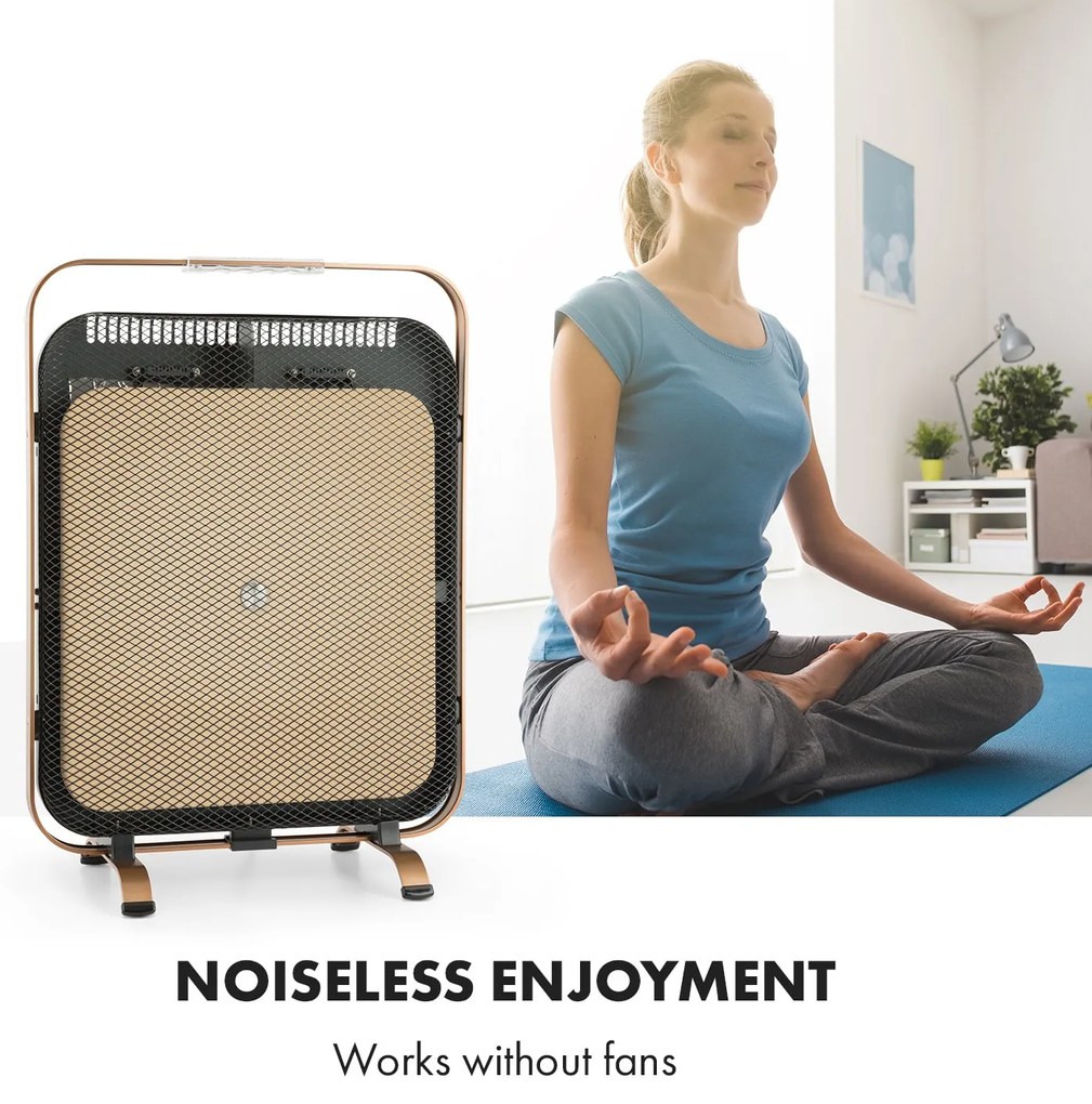 Klarstein HeatPal 1300W 6–12m² Promiennik podczerwieni Miedź metaliczna