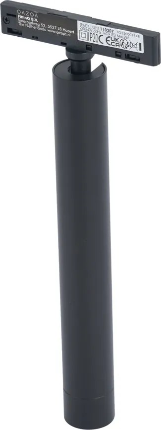 Nowoczesny reflektor czarny do systemu szynowego 1-fazowego - Slimline Avery