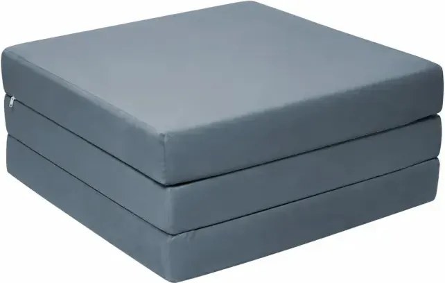 Materac 180/80 + Torba składany turystyczny tkanina Welur : Kolor tkaniny - VELVET - BL06, Rozmiar - 180/80/15, Typ tkaniny - Velvet