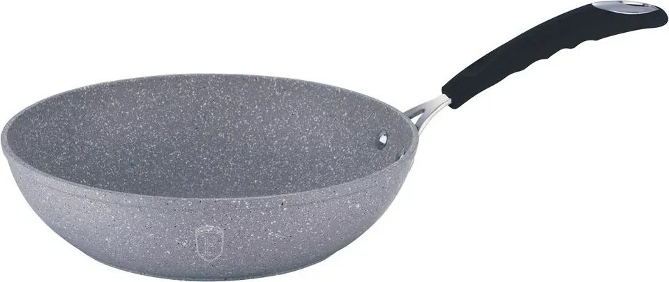 Szara patelnia typu wok na każdy typ kuchenki 28cm T0-G91