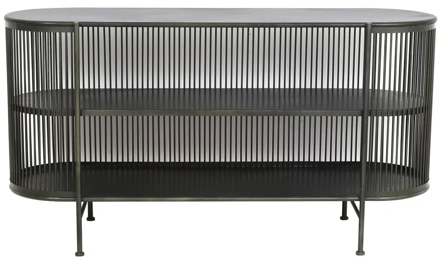 Czarna metalowa niska komoda 149x80 cm Yinthe – Light & Living