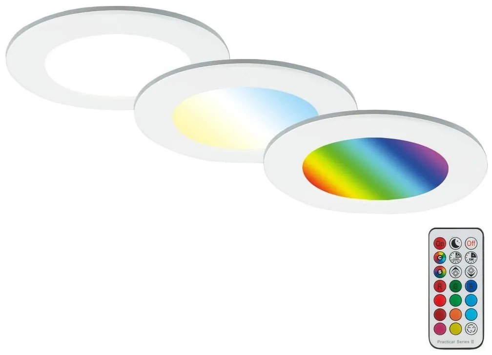 Briloner - Zestaw 3x LED lampy łazienkowe 4,8W 230V IP65 ściemnialne