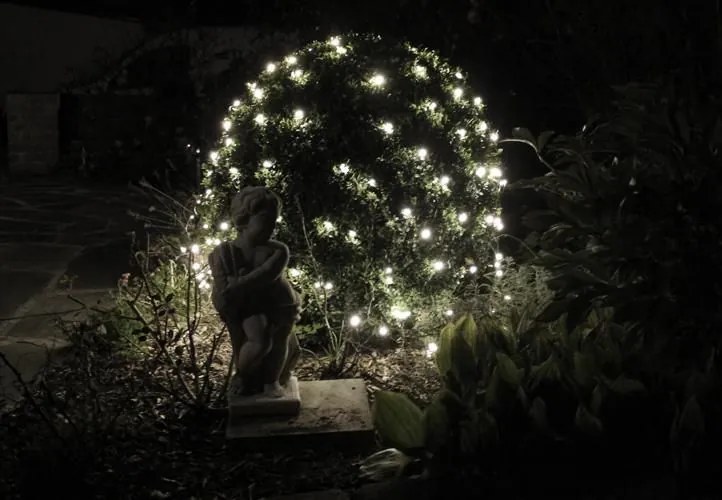 Świetlna kurtyna z LED diodami - 3x3m, 128 LED, zimna biel