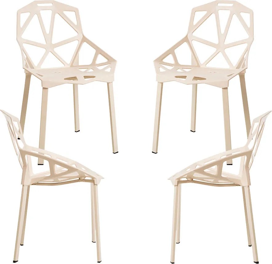 Zestaw 4 Krzese Omega